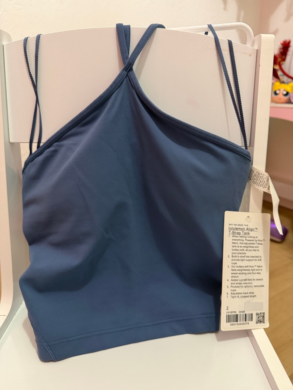lululemon athletica Blue Strappy T-Back Tank